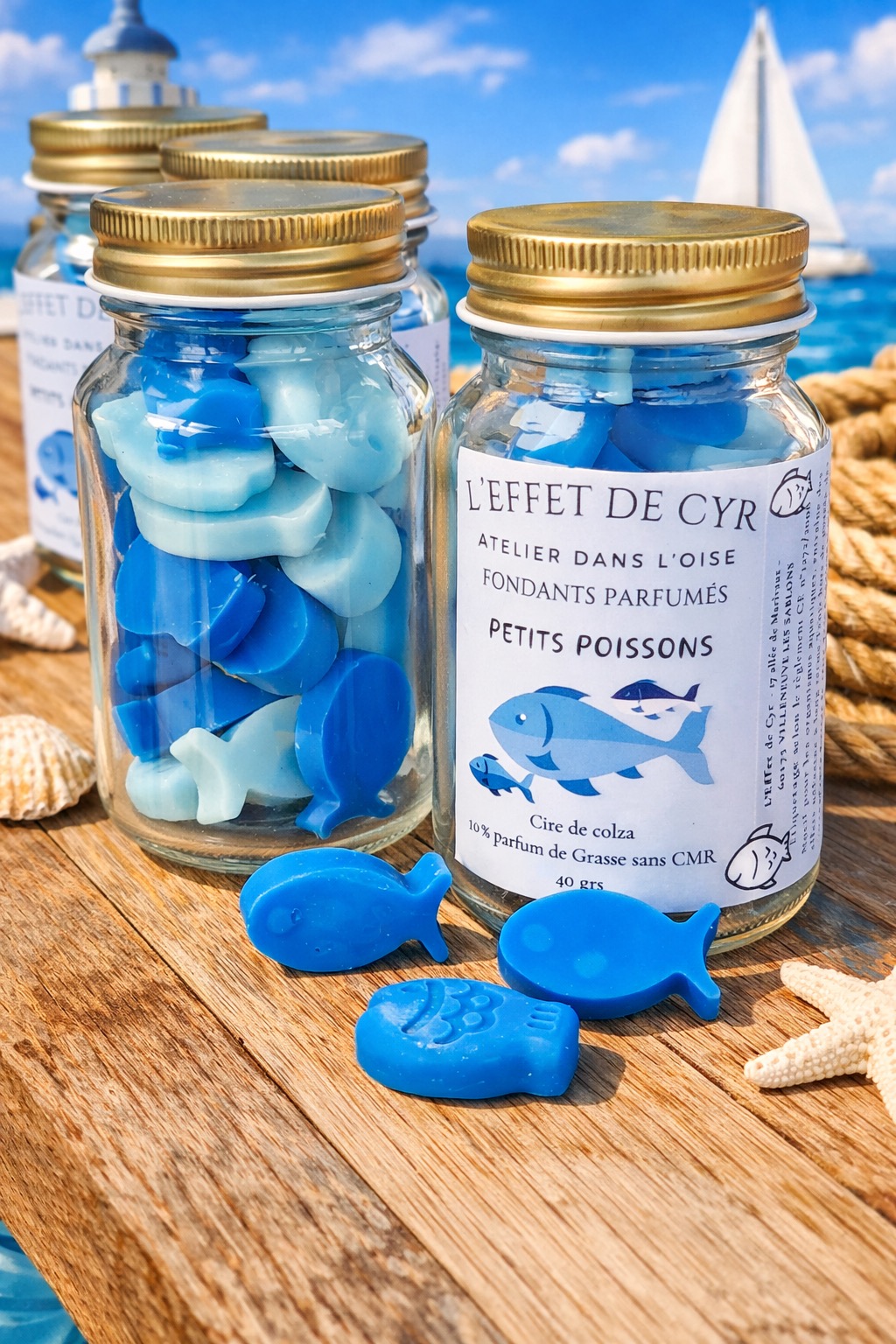 Fondants parfumés "Petits poissons"