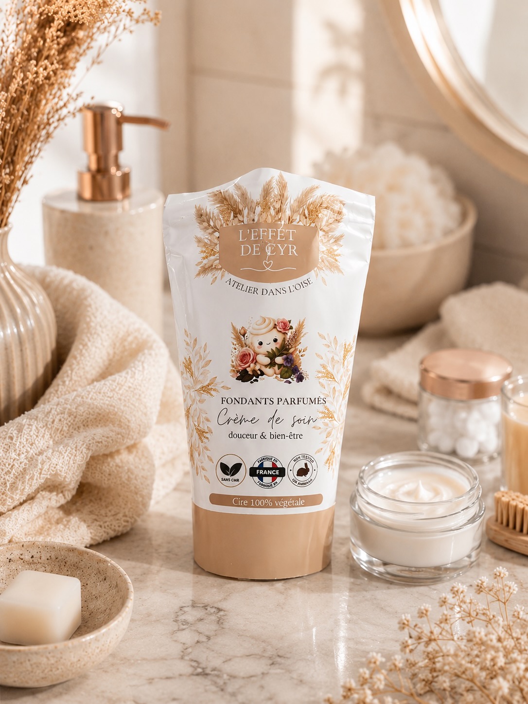 Fondants parfumés "Crème de soin"