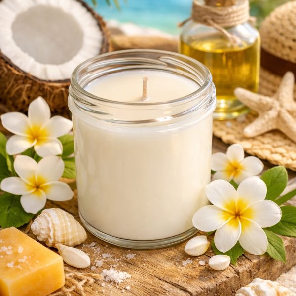 Bougie parfumée Beauté des îles cire soja-Effet de Cyr